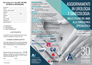 AGGIORNAMENTI IN UROLOGIA E GINECOLOGIA: DALLO STUDIO DEL MMG ALLA CONSULENZA SPECIALISTICA