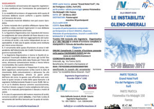 LE INSTABILITA' GLENO-OMERALI