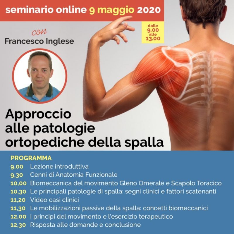 seminario sull'approccio alle patologie ortopediche della spalla